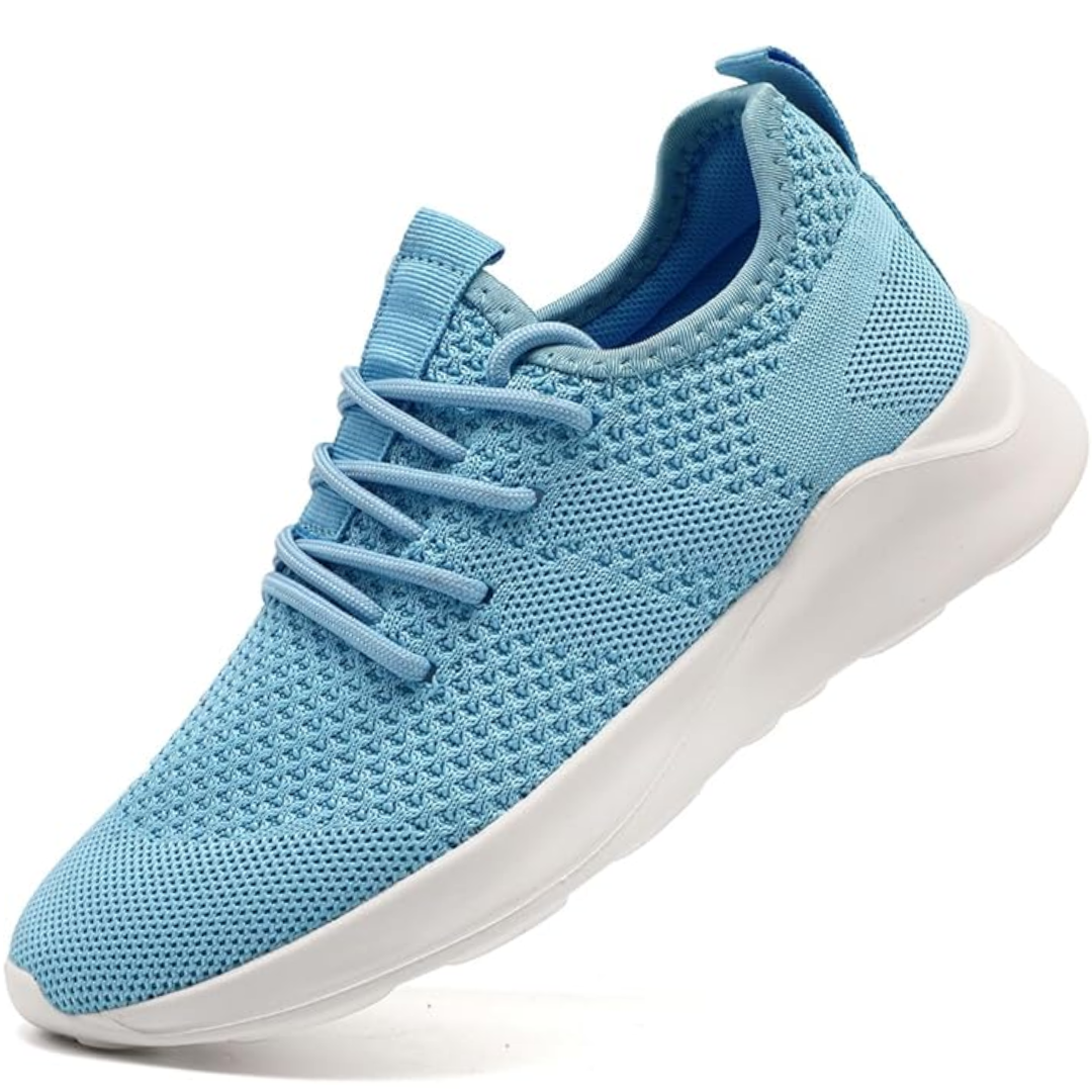 Men's Mesh Knit Lace-Up Running Sneakers
