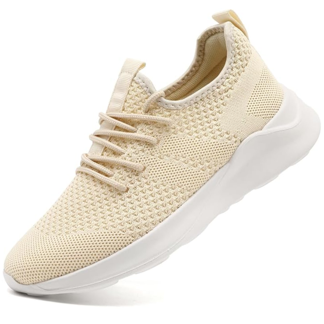 Men's Mesh Knit Lace-Up Running Sneakers