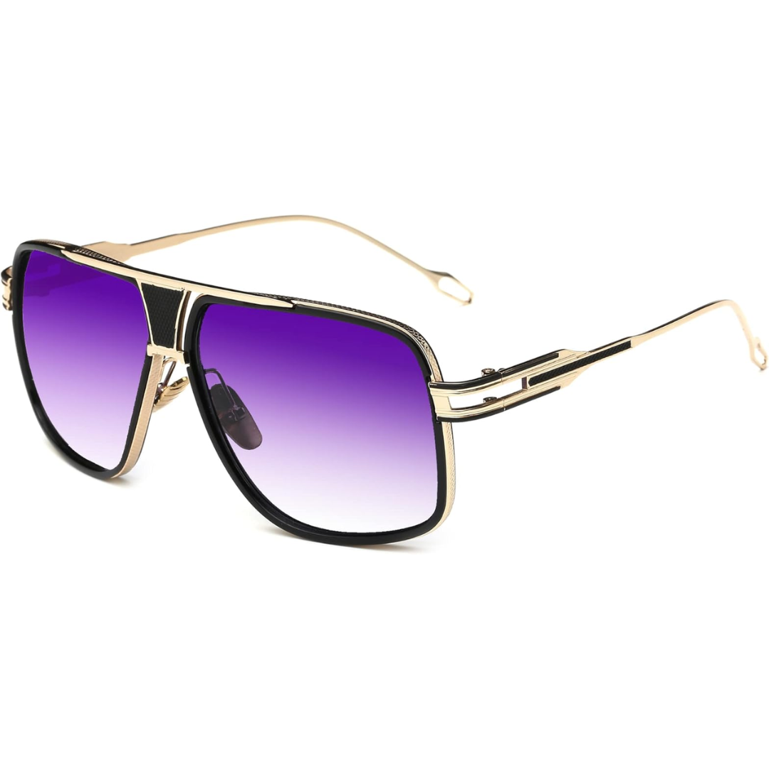 Men's Square Aviator Sunglasses