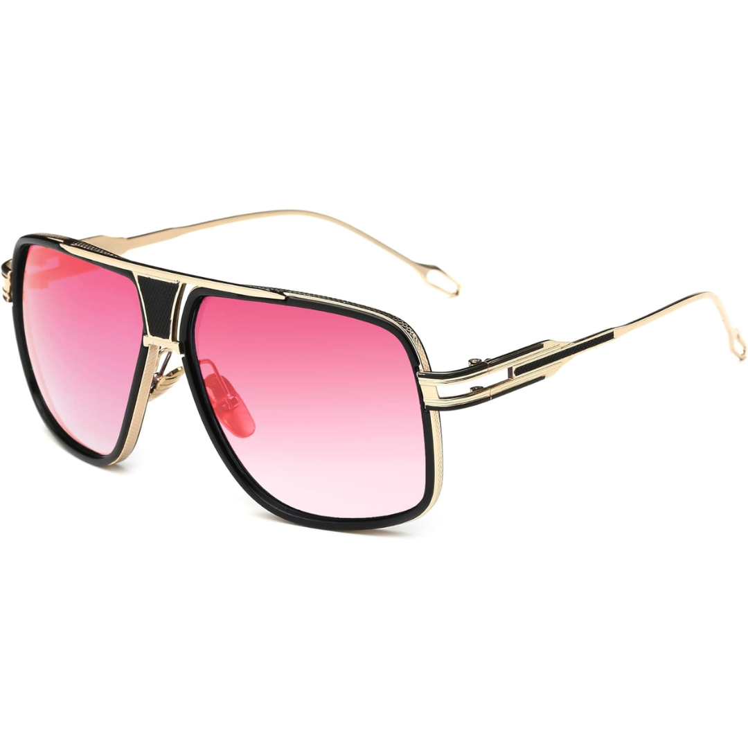 Men's Square Aviator Sunglasses