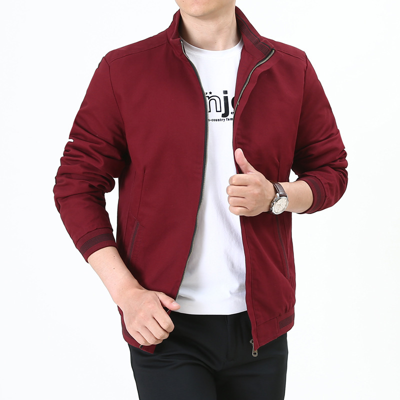 Transition Jacket Mens Mandarin Collar Zip Front Tailored