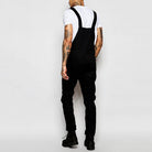Modern fit adjustable strap denim overall, view 2