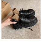 Non slip tread sole chunky lace up shoe, view 3