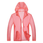 Ultralight hooded rain jacket with reflective trim, view 5