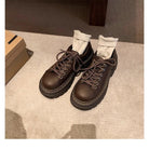 Non slip tread sole chunky lace up shoe, view 5