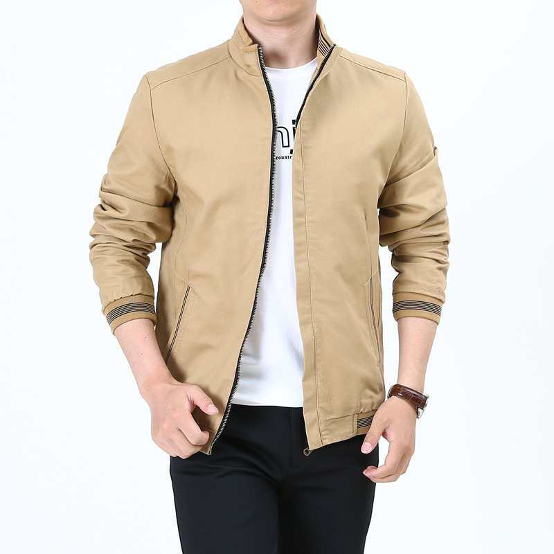 Transition Jacket Mens Mandarin Collar Zip Front Tailored