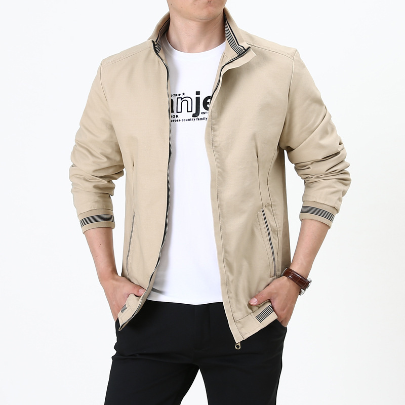 Transition Jacket Mens Mandarin Collar Zip Front Tailored