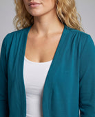 Shawl collar open front tailored bolero blazer, view 3