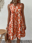 Boho floral V-neck strappy mini dress, view 8