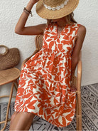 Boho floral V-neck strappy mini dress, view 11