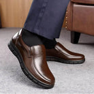 Fall Slip On Orthopedic Style Walking Loafers for Men in Brown