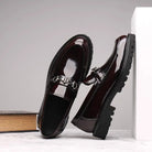 Polished leather horse bit dress loafer, view 7