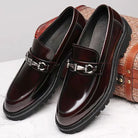 Polished leather horse bit dress loafer, view 2