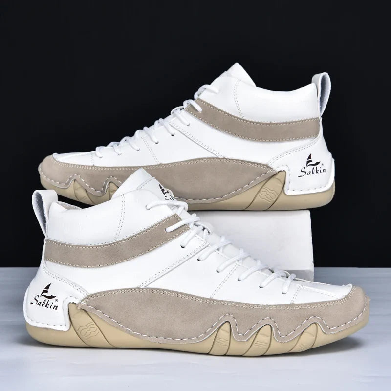 Padded suede look high top sneaker, view 7