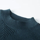 Textured ribbed trim knit sweater, view 7
