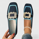 Cushioned sole orthopedic loafer in blue