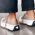 Elevated sole chunky platform sneaker, view 2