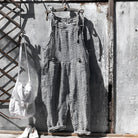 Vintage adjustable strap overall with pockets in black