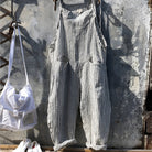 Vintage adjustable strap overall with pockets in gray