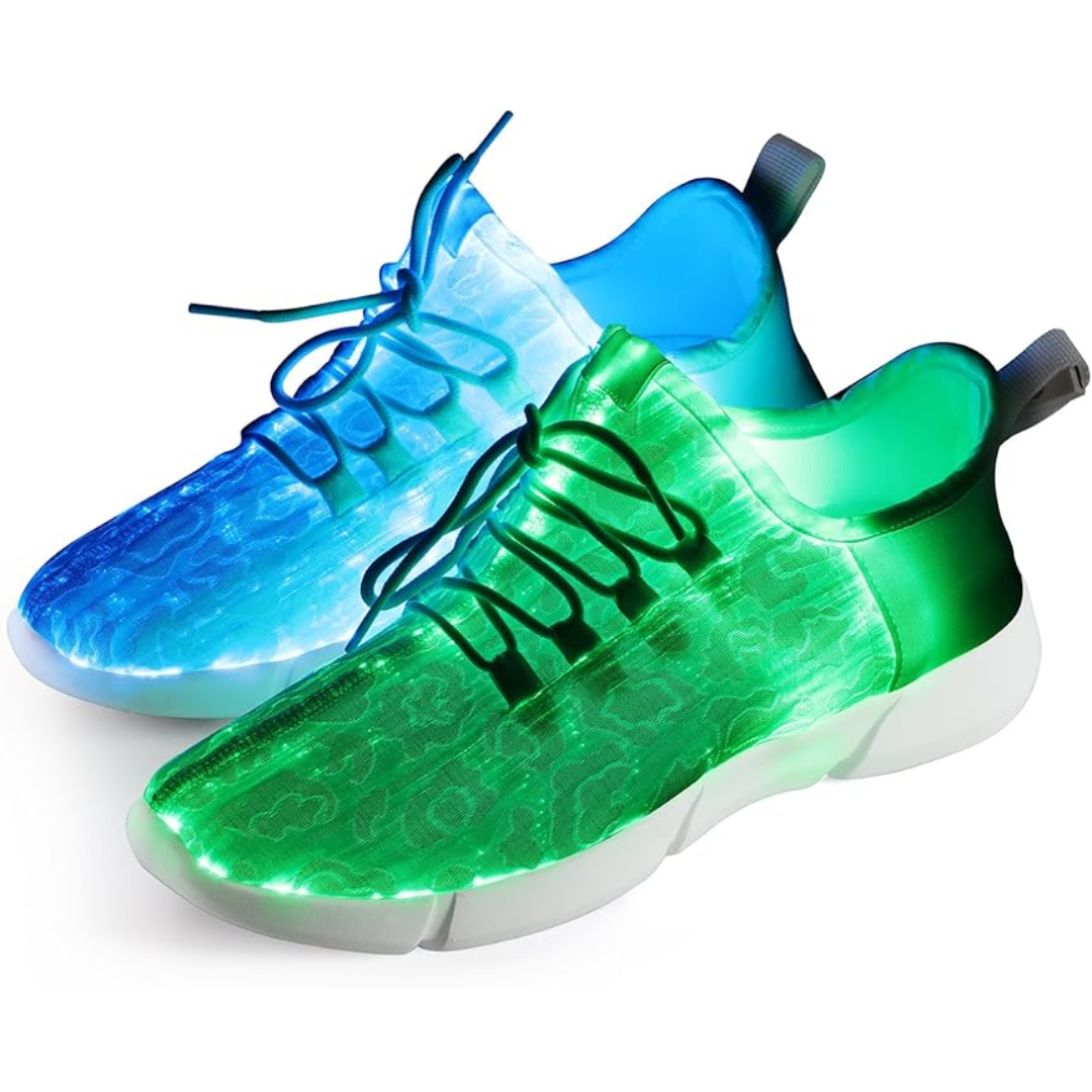 Unisex LED Light Up Fiber Optic Sneakers