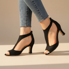 Lightweight breathable orthopedic heel in black
