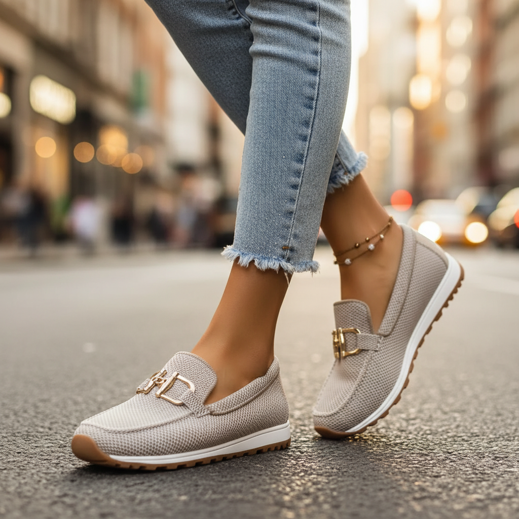 Breathable cushioned slip on loafer, view 8