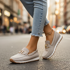 Breathable cushioned slip on loafer, view 8