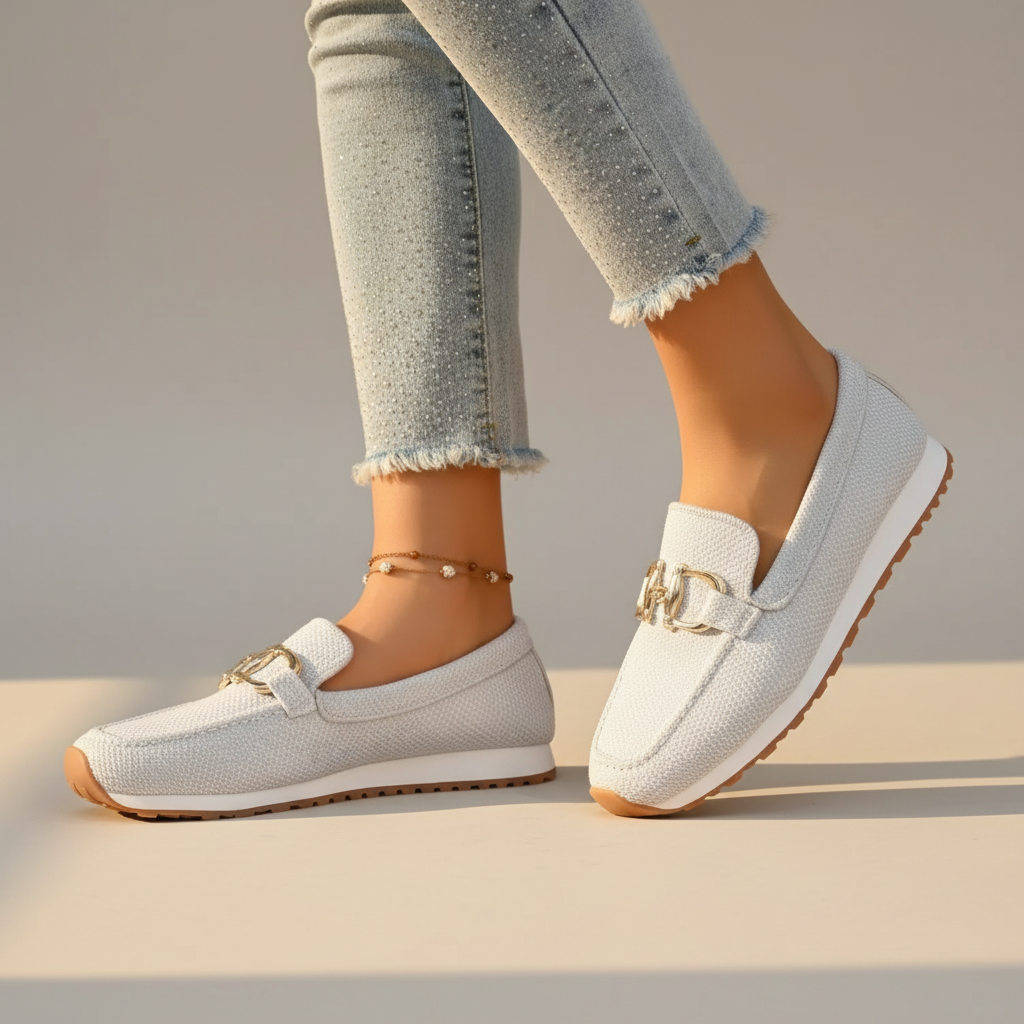 Breathable cushioned slip on loafer, view 6