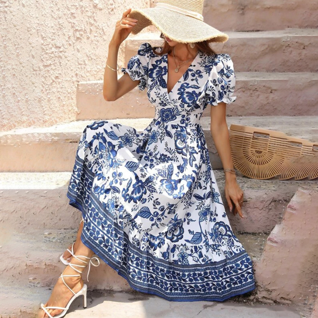 Women's Floral Summer Dress Midi