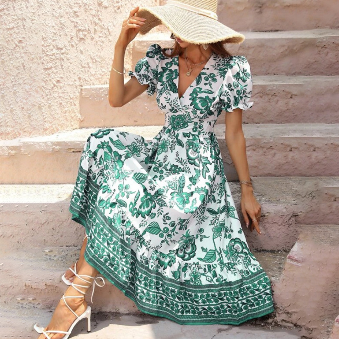 Women's Floral Summer Dress Midi