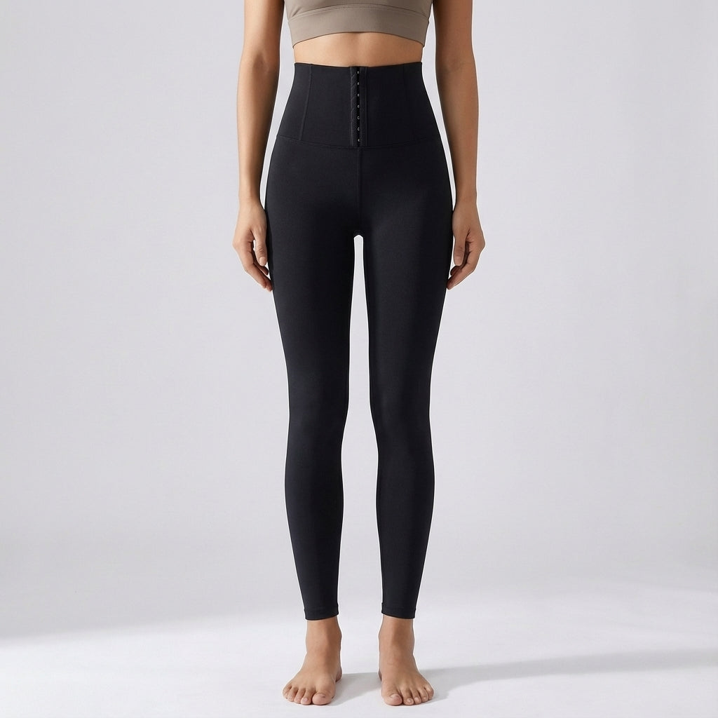 Women's High Waist Corset Leggings Yoga Workout