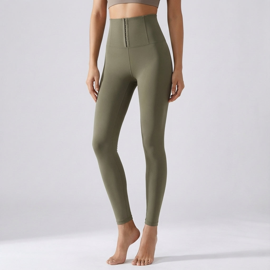 Women's High Waist Corset Leggings Yoga Workout