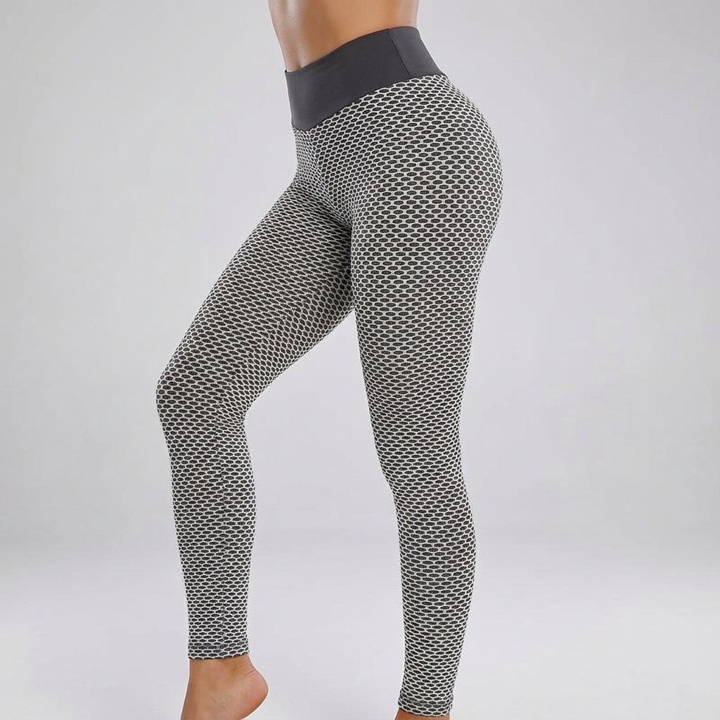 Women's High Waist Textured Scrunch Leggings Activewear