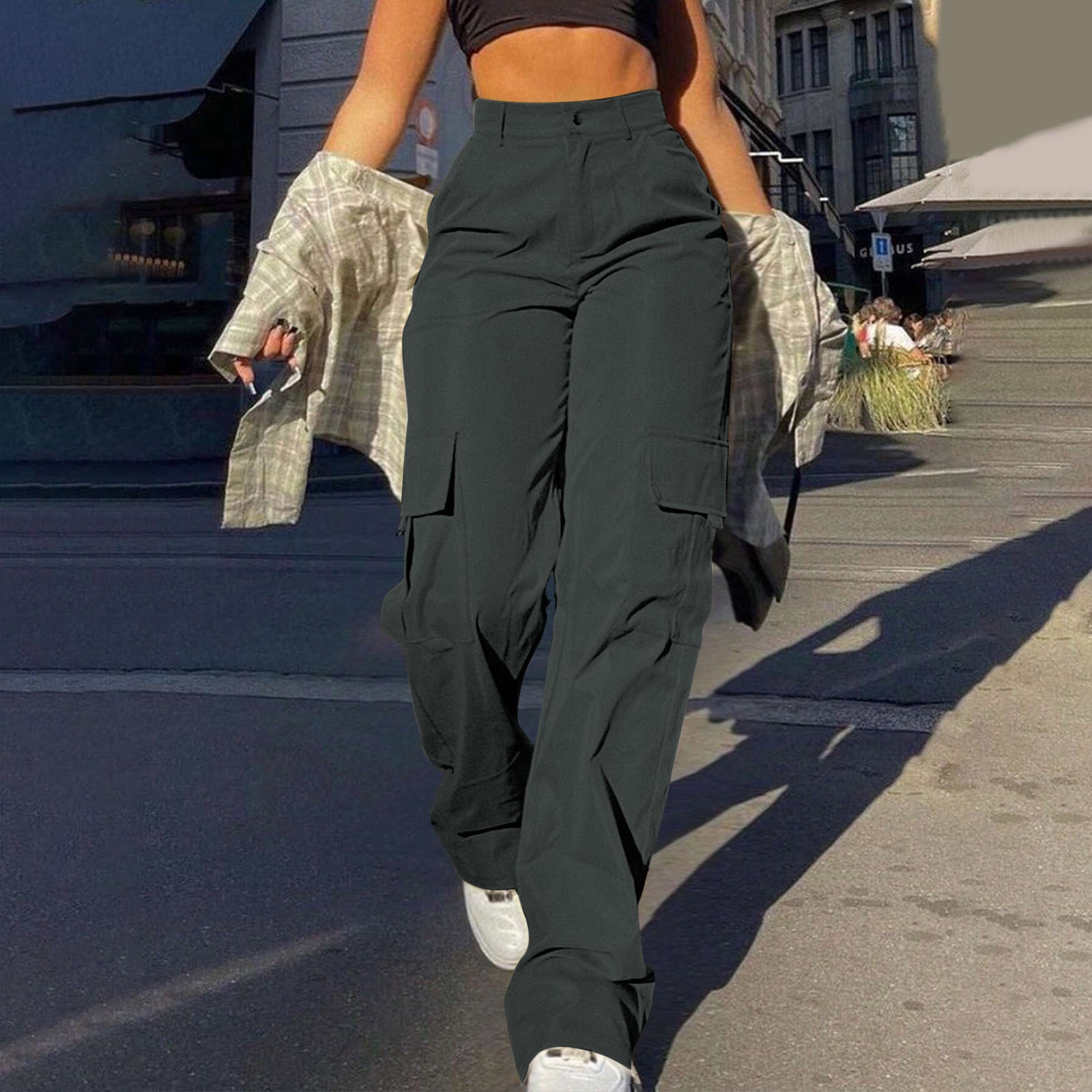 Women’s High Waisted Cargo Pants