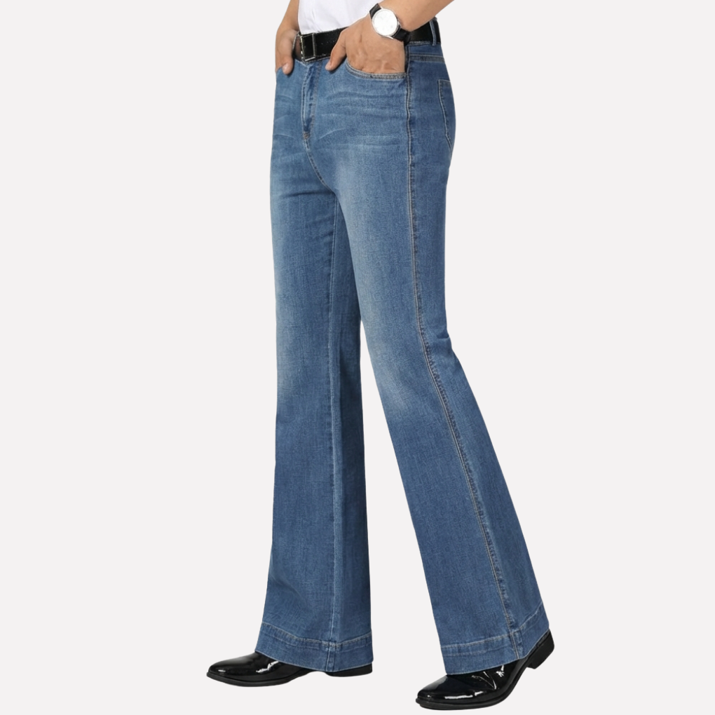 Women's High Waisted Flare Jeans Wide Leg Bell Bottom