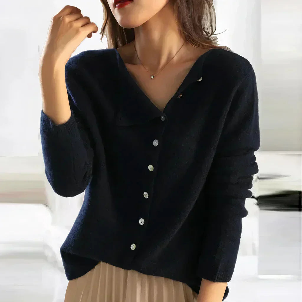 Women's Knit Button-Up Cardigan Sweater