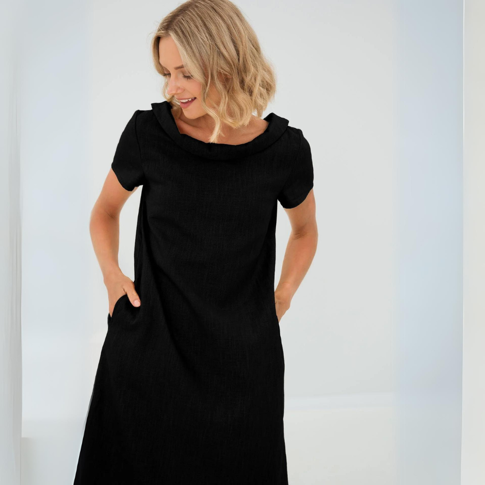 Women's Linen Summer Shift Dress Mini