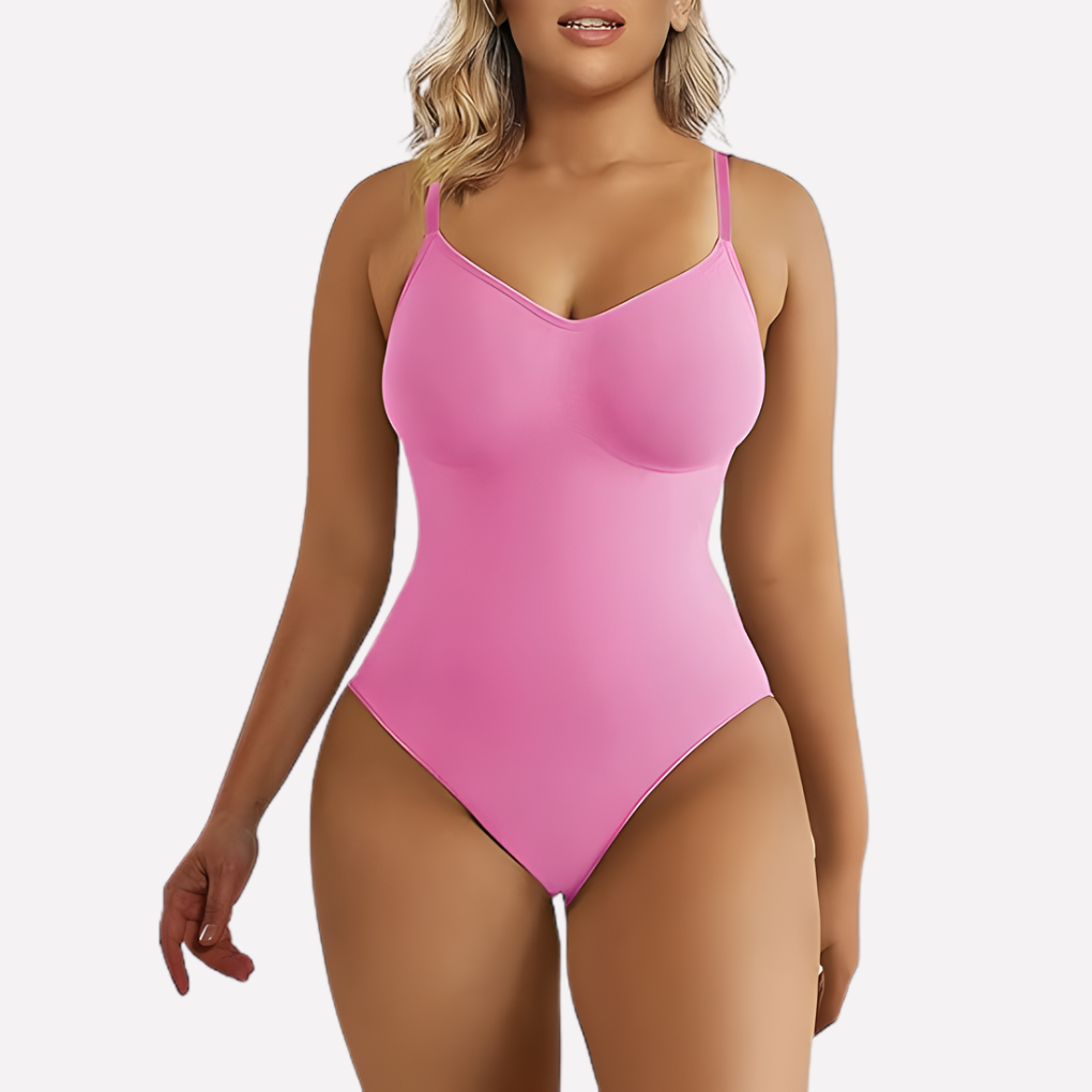 Women's Spaghetti Strap V-Neck Bodysuit Thong