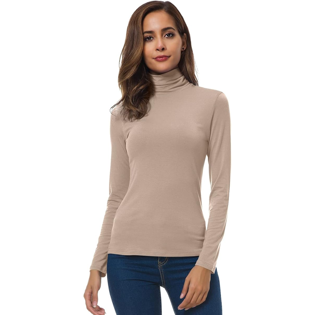 Women's Long Sleeve Turtleneck Sweater