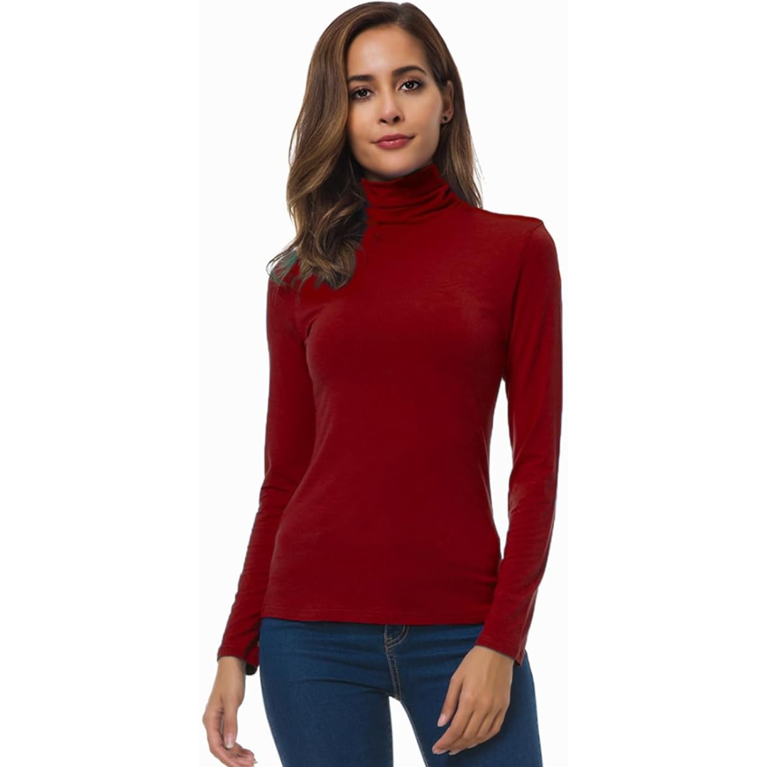 Women's Long Sleeve Turtleneck Sweater
