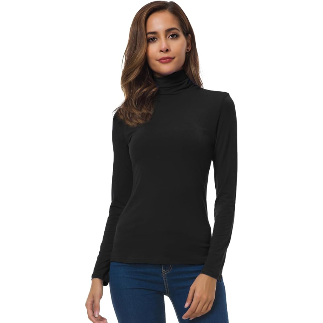 Women's Long Sleeve Turtleneck Sweater
