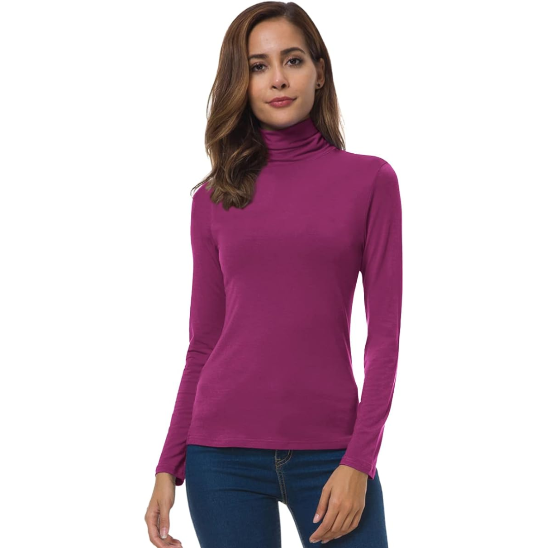 Women's Long Sleeve Turtleneck Sweater