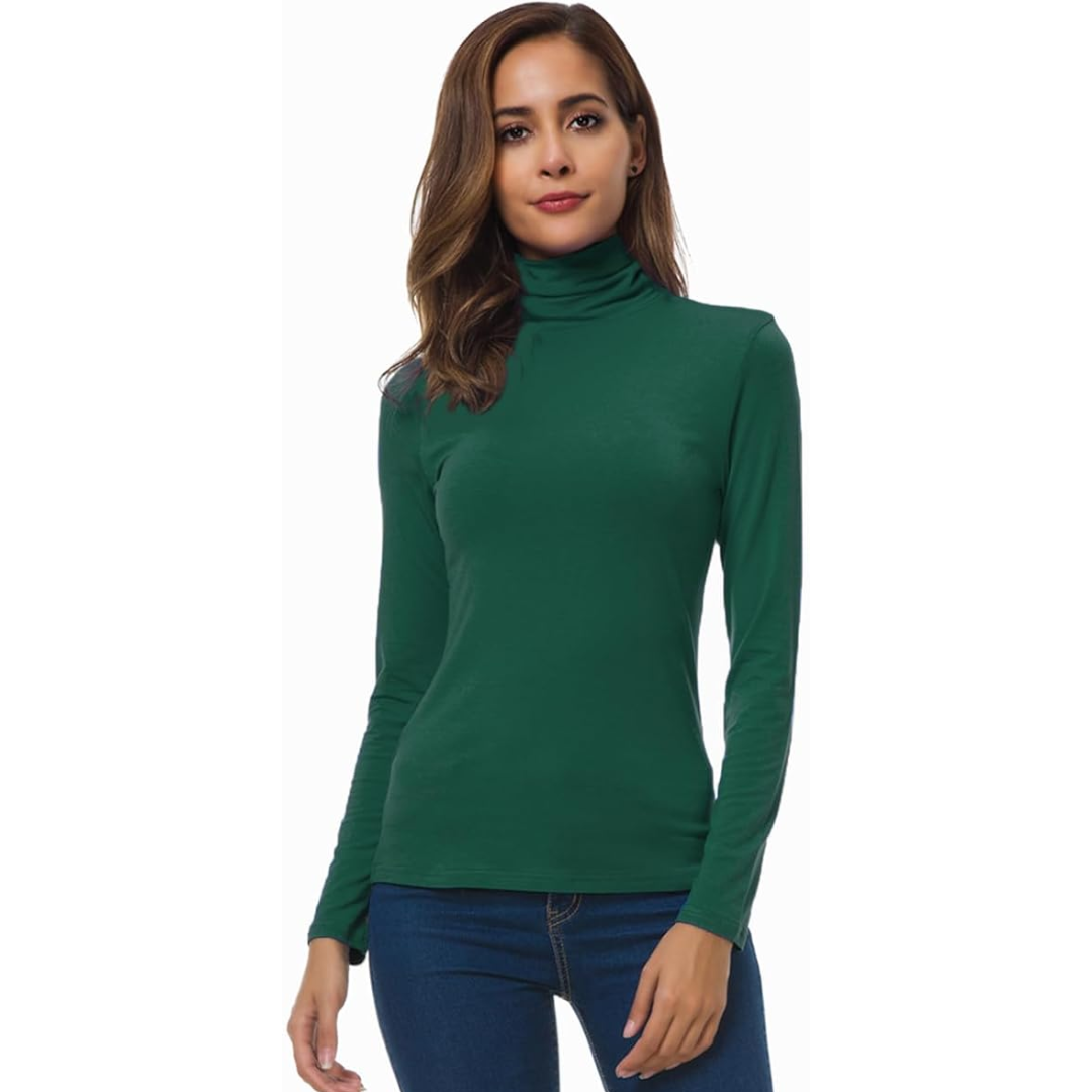 Women's Long Sleeve Turtleneck Sweater