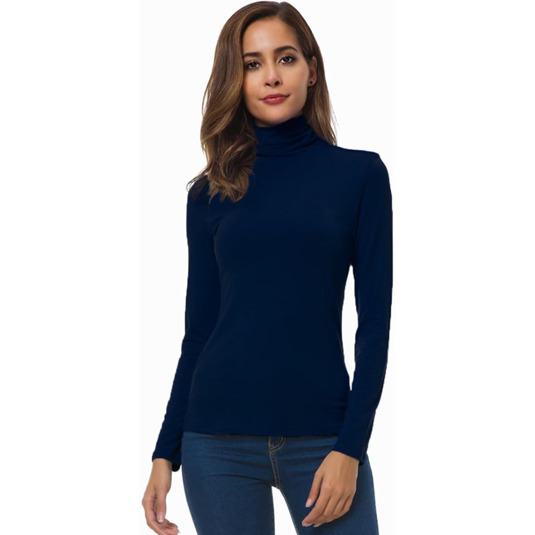 Women's Long Sleeve Turtleneck Sweater
