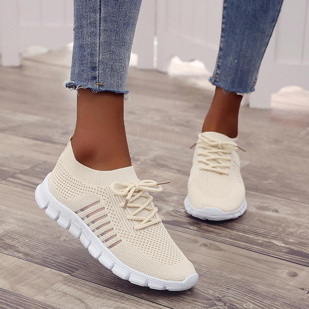 Women's Mesh Lace-Up Sneakers