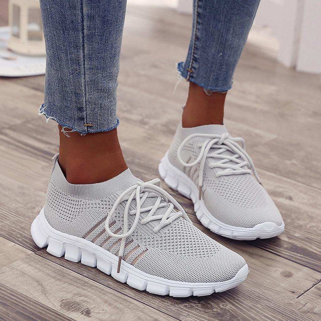 Women's Mesh Lace-Up Sneakers