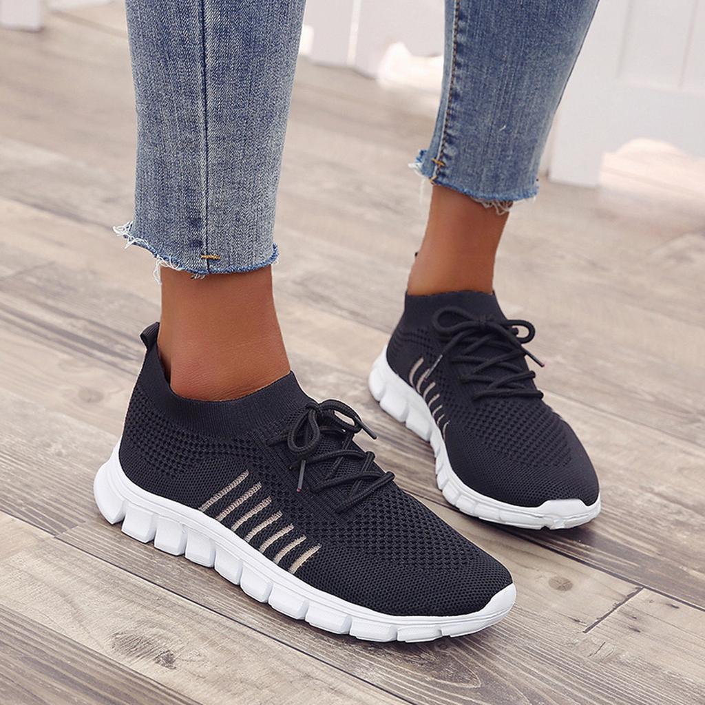 Women's Mesh Lace-Up Sneakers