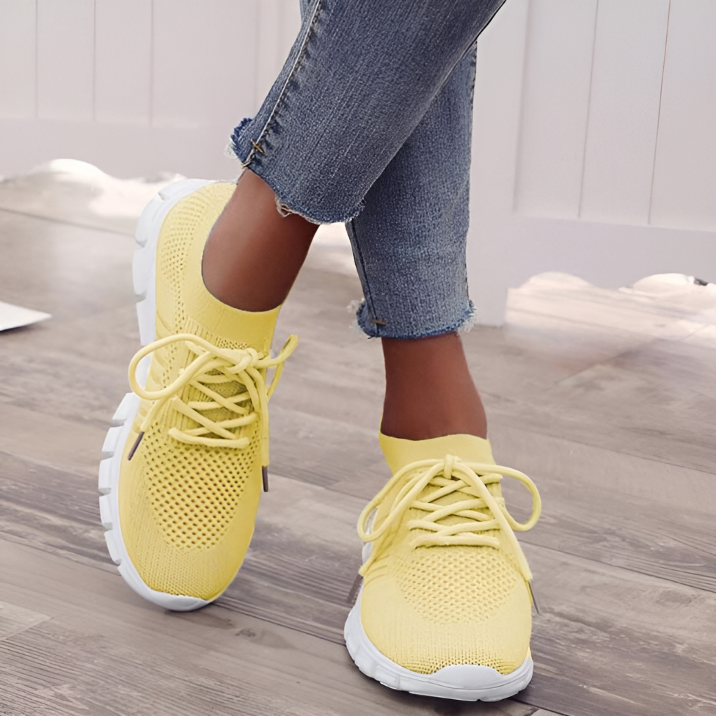 Women's Mesh Lace-Up Sneakers