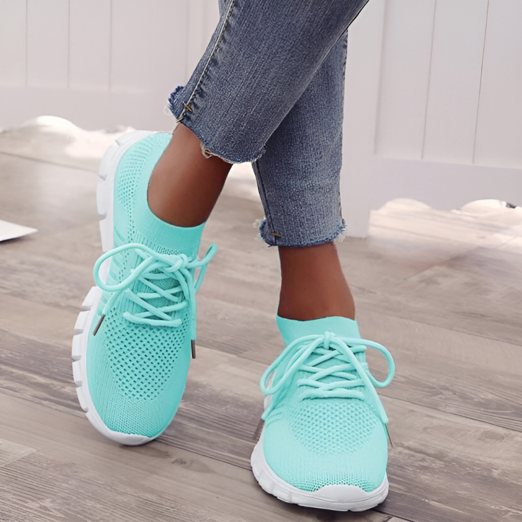 Women's Mesh Lace-Up Sneakers