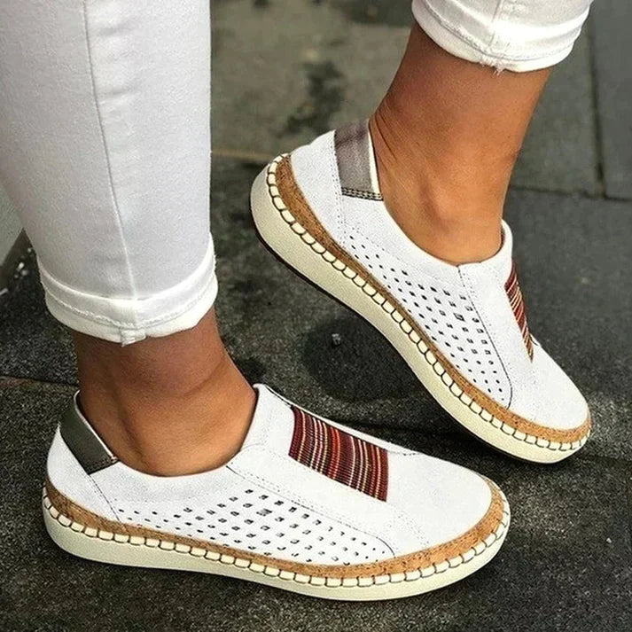 Women's Perforated Slip-On Walking Shoes